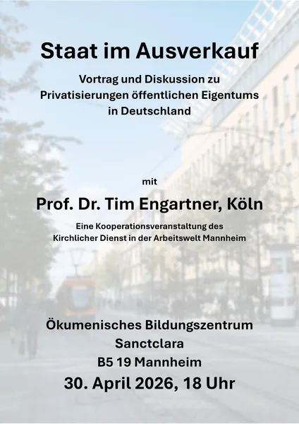 Flyer Vortrag Prof. Engartner Mannheim