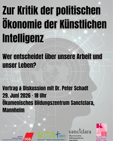 Plakat Vortrag in SanctClara Mannheim