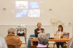 Gernot Meier und Daniela Oelke im Providenzhaus in Heidelberg