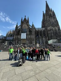 das badische Team für den Konfi-Cup vor dem Kölner Dom